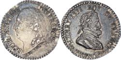 World Coins - France, Quinaire, Louis XVIII et Henri IV, , Silver