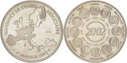 World Coins - France, Medal, Naissance de l'euro fiduciaire, 1er Janvier 2002, History, 2002