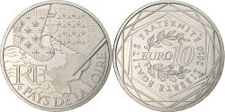 World Coins - France, 10 Euro, Pays de la Loire, 2010, MDP, Silver,