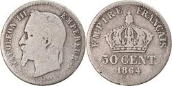World Coins - Coin, France, Napoleon III, 50 Centimes, 1864, Paris, , Silver