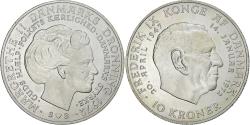 World Coins - Denmark, Margrethe II, 10 Kroner, 1972, Copenhagen, Silver, , KM:858
