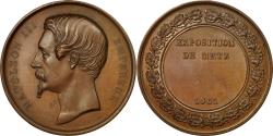 World Coins - France, Medal, Napoléon III, Exposition de Metz, 1861, Caqué,