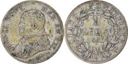 World Coins - Coin, ITALIAN STATES, PAPAL STATES, Pius IX, Lira, 1866-XXI, Roma,
