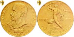 World Coins - Italy, Vittorio Emanuele III, 100 Lire, 1925, Rome, Gold, PCGS, , KM:66