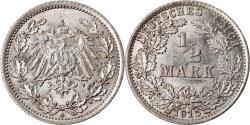 World Coins - Coin, GERMANY - EMPIRE, 1/2 Mark, 1915, Berlin, , Silver, KM:17