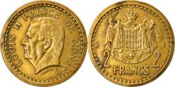 World Coins - Coin, Monaco, Louis II, 2 Francs, undated (1945), , Aluminum-Bronze