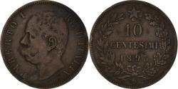 World Coins - Coin, Italy, Umberto I, 10 Centesimi, 1893, Birmingham, , Copper