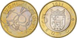 World Coins - Finland, 5 Euro, Tavastia, 2011, Vantaa, Bi-Metallic, , KM:161