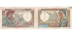 World Coins - France, 50 Francs, Jacques Coeur, 1940-06-13, V.9, VF(30-35)