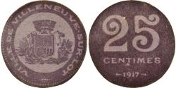 World Coins - Coin, France, Ville de Villeneuve-sur-Lot, Villeneuve-sur-Lot, 25 Centimes