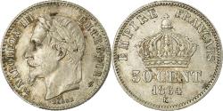 World Coins - Coin, France, Napoleon III, Napoléon III, 50 Centimes, 1864, Bordeaux