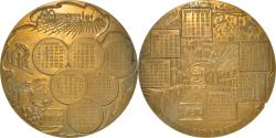 World Coins - France, Medal, Calendrier, Nouvelle Année, Vignoble, Vin, 1987, Buquoy