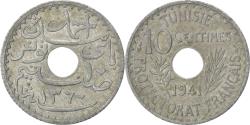 World Coins - Coin, Tunisia, Ahmad Pasha Bey, 10 Centimes, 1941, Paris, , Zinc, KM:267