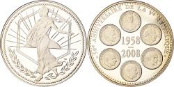 World Coins - France, Medal, 50ème Anniversaire de la Vème République, Politics, 2008