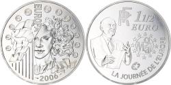World Coins - France, La Journée De L'Europe, 1-1/2 Euro, 2005, Paris, Proof,