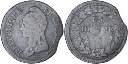 World Coins - Coin, France, Decime, Undefinied mint, , Copper