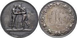 World Coins - France, Medal, Noces, Mariage, Religion, Silver, Andrieu/Denon,