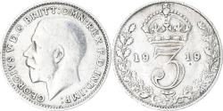 World Coins - Coin, Great Britain, George V, 3 Pence, 1919, , Silver, KM:813