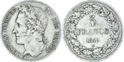 World Coins - Coin, Belgium, Leopold I, 5 Francs, 5 Frank, 1849, Brussels, , Silver