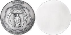 World Coins - Belgium, Medal, Commune de Saint-Gilles, 800 ans, 2016, Silvered bronze,