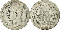 World Coins - Coin, France, Charles X, 2 Francs, 1827, Lyon, , Silver, Gadoury:516