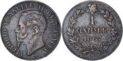 World Coins - Coin, Italy, Vittorio Emanuele II, Centesimo, 1867, Milan, , Copper