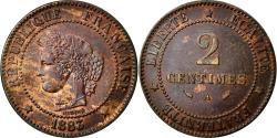 World Coins - Coin, France, Cérès, 2 Centimes, 1883, Paris, , Bronze, KM:827.1