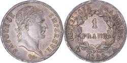 World Coins - Coin, France, Napoleon I, Franc, 1808, Paris, , Silver, KM:682.1