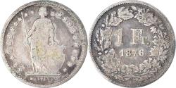 World Coins - Coin, Switzerland, Franc, 1876, Bern, , Silver, KM:24