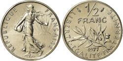 World Coins - Coin, France, Semeuse, 1/2 Franc, 1977, Paris, FDC, , Nickel, KM:931.1