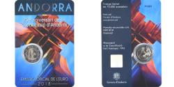 World Coins - Andorra, 2 Euro, 25 years of Constitution, 2018, BU, , Bi-Metallic