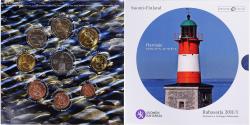 World Coins - Finland, 1 Cent to 2 Euro, euro set - Harmaja lighthouse, 2011, Mint of Finland