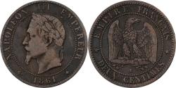 World Coins - France, Napoleon III, 2 Centimes, Napoléon III, 1861, Strasbourg, Bronze