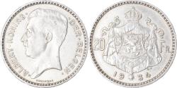 World Coins - Coin, Belgium, Albert I, 20 Francs, 20 Frank, 1934, Brussels, , Silver