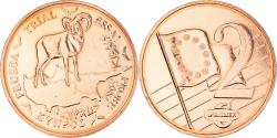 World Coins - Cyprus, 2 Euro Cent, 2003, unofficial private coin, , Copper Plated