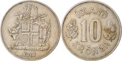 World Coins - Coin, Iceland, 10 Kronur, 1967, , Copper-nickel, KM:15