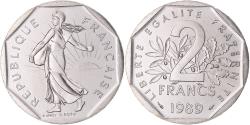 World Coins - Coin, France, Semeuse, 2 Francs, 1989, Monnaie de Paris, série FDC,
