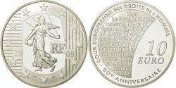World Coins - France, 10 Euro, 2009, Human Rights, Proof, Silver, KM:1584