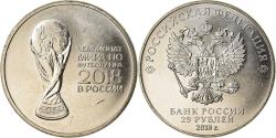World Coins - Coin, Russia, 25 Roubles, 2018, Saint-Petersburg, Trophée - Coupe du monde de