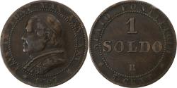 World Coins - ITALIAN STATES, PAPAL STATES, Pius IX, Soldo, 5 Centesimi, 1867, Rome, Copper