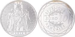 World Coins - France, 10 Euro, 2012, Monnaie de Paris, Hercule, , Silver