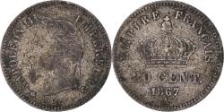 World Coins - Coin, France, Napoleon III, 20 Centimes, 1867, Paris, , Silver
