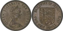 World Coins - Jersey, Elizabeth II, 2 New Pence, 1975, Llantrisant, Bronze, , KM:31