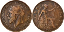 World Coins - Coin, Great Britain, George V, Penny, 1917, , Bronze, KM:810