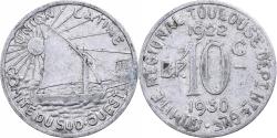 World Coins - France, Comité Régional de Toulouse, 10 Centimes, 1930, , Aluminium
