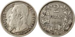 World Coins - Coin, Belgium, 2 Francs, 2 Frank, 1909, , Silver, KM:59