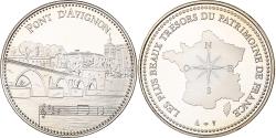 World Coins - France, Medal, Trésors du Patrimoine, Pont d'Avignon, n.d., Copper-nickel