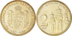 World Coins - Coin, Serbia, 2 Dinara, 2007, , Nickel-brass