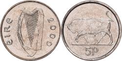 World Coins - Ireland, 5 Pence, 2000, Dublin, Cupronickel, , KM:28