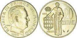 World Coins - Coin, Monaco, Rainier III, 20 Centimes, 1982, , Aluminum-Bronze